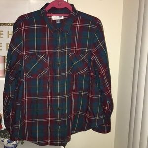 Maroon Old Navy Flannel